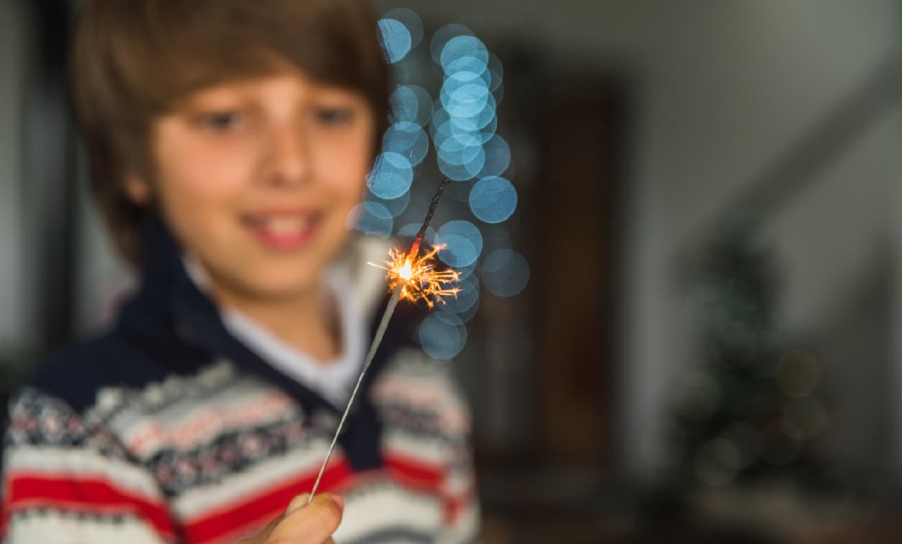 Cómo actuar ante quemaduras por fuegos artificiales en niños